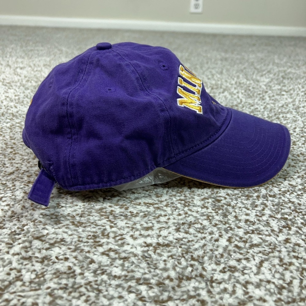 Minnesota Vikings Hat Cap Strap Back One Size Purple NFL Football Team Apparel - Picture 4 of 7